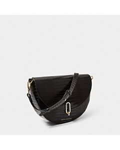 Katie Loxton Faux Croc Pouch - Black